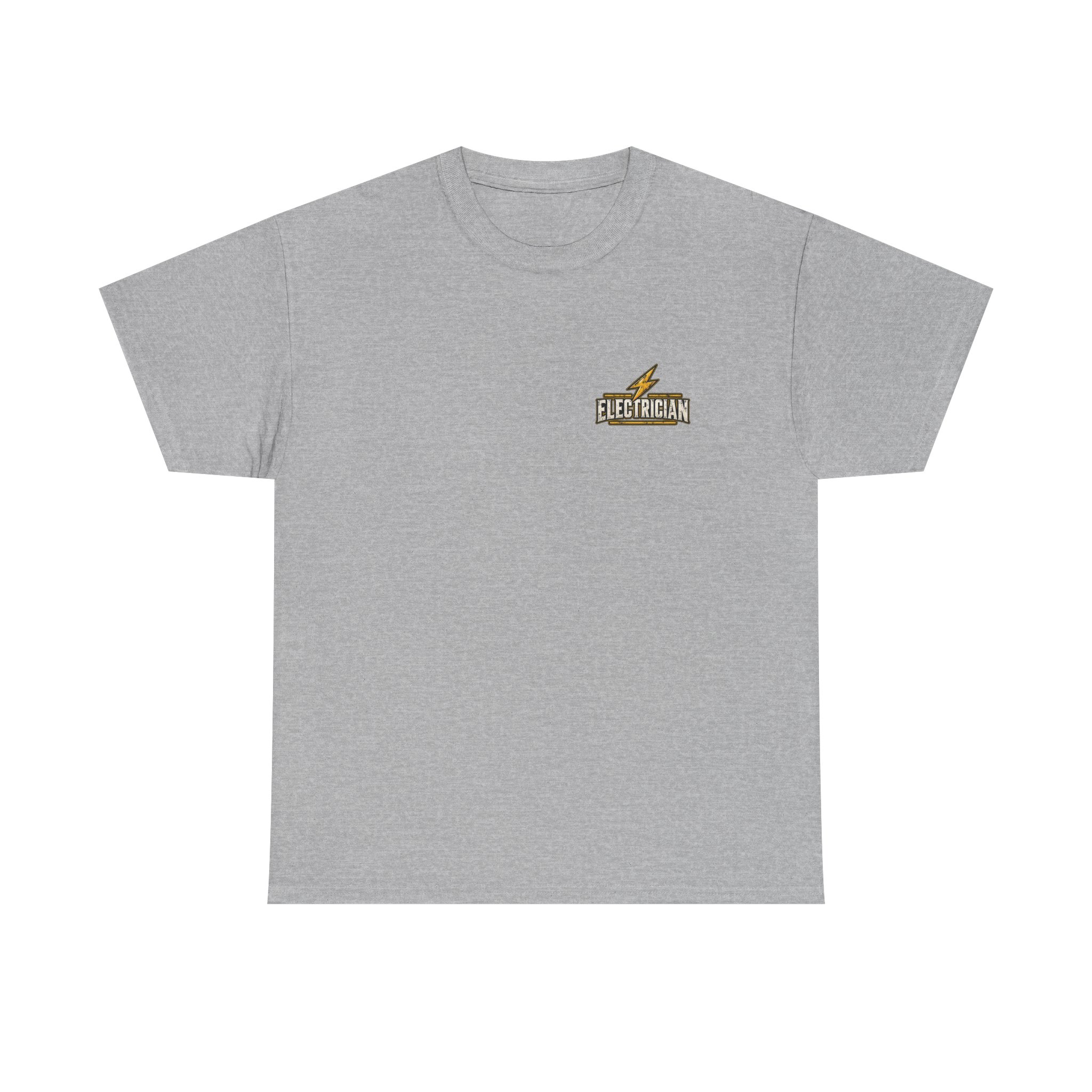 Electrician emblem tee | Electrical trade shirt, lightbulb badge - Image 12