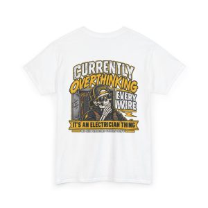 Funny Electrician T Shirt for Men – Currently Overthinking Every Wire Shirt